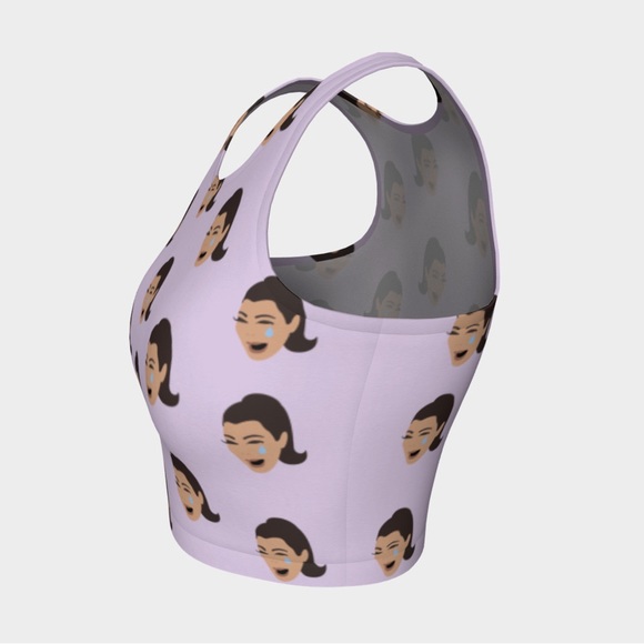 Kim Kardashian meme crop top rave music festival - Picture 3 of 4